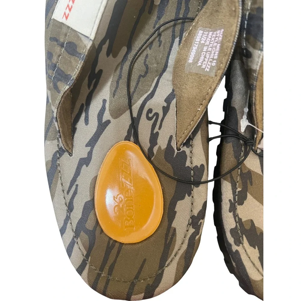 26 Bonezzz Chillzzz Men 10 Camo New Mossy Oak Bottomland ZZZ-Gel Sandals